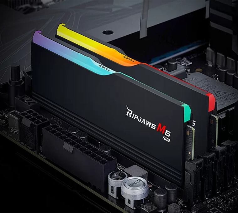 G.SKILL RipJaws M5 RGB 6000MHz 64GB Kit CL30 Desktop Memory Black - [Intel]